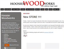 Tablet Screenshot of hoosierwoodworks.com